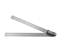 TOPINCN Digital Protractor 2 In 1 Angle Finder 0-300Mm 360° Stainless Steel Electronic Protractor Goniometer Gauge Ruler Lcd Display With Locking Function