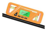 TOPINCN Digital Protractor Angle Finder with Display for Wood Processing and Auto Repair, Portable Magnetic Level Tool for Precision Measurement, ABS Plastic, 4.5x1.7x0.8in (Orange)