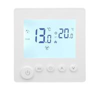 TOPINCN Digital Thermostat LCD Display Timing Temperature Controller for Heating, Sensor Equipped, Smart Heating, Quick Install for Apartment, Office Building, Hospital (Without WiFi)