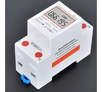 TOPINCN Din-rail Mounting Single-Phase Energy Meter, Level 1 Accuracy Class Power Meter with English Manual for Electricians