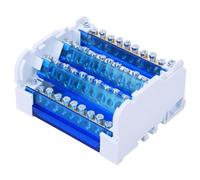 TOPINCN Distribution Box with Blocks of Mystical Follow -up Fantasy 4 Level for Electrical Engineering, Barrier Isolation DIN 411 Blorier Rails for Electricians and Lovers