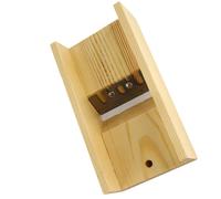 TOPINCN DIY Soap Beveler Natural Pine Wood Hand-Made Soap Cutter Tool with Stainless Steel Vane/Wing, Adjustable for Making Supplies, Suitable for Candle Making