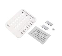 TOPINCN Dog Feeding Reminder Magnetic Sticker Chart, Color-Coded Indication for Daily Feedings, Great for Dogs, White Plastic, 1 Set (White)