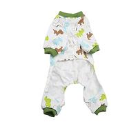 TOPINCN Dog Puppy Cotton Jumpsuit Cat Small Pet Rompers Pajamas Clothing Soft Comfy Pets Apparel Home Daily Costume Bodysuit(M)