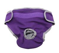 TOPINCN Dog Underwear Cotton Fabric Flexible Physiological Pants Puppy Female Pet Sanitary Diaper for Small Medium Large Dogs(Xl-Purple)