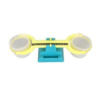 TOPINCN Double Bucket Balance Student Balance Scale for Classroom Clear Primary Bucket Plastic Fulcrum Scale to Teach Mass and Measurement for Preschoolers