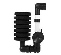 TOPINCN Double Effect Deep Fish Tank Biochemical Sponge Air Pump Filter for Colorful Gods and Small Freshwater Fish, Black Single Head Filter (2830)
