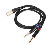 TOPINCN Dual 1/4 Inches to the XLR Splinter Cable with a Clear Sound Signal, 22AWG 4N Oxygen - Copper Strip Dab - for DV Machines, Camcorders (1m)