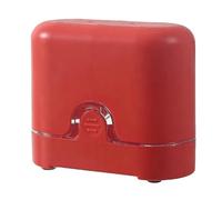 TOPINCN Dual Cutter Cherry Pitter 2 in 1 Cherry Pit Remover and Cutter Triple Hole Design with Splash Guard and Non-Slip Base for Baking Jam Desserts Pies (Red)