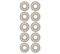 TOPINCN Durable 12mm Bearing Steel Deep Groove Ball Bearing Set of 10 for Internal Combustion Engines and Agricultural Machinery