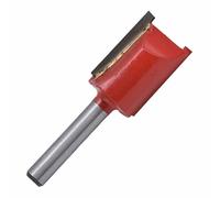 TOPINCN Durable 2 Flute Straight Router Bit for Woodworking Professionals Solid Wood Trimming Slotting (1/4''*18mm)