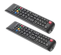 TOPINCN Durable Multi-Functional TV Remote Control for Television, Easy Button Access, No Programming Needed for UN43NU6900/UN50NU6900/UN55NU7300 (2pcs, Black)