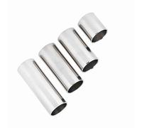 TOPINCN Durable Stainless Steel Guitar Slide Bar Set with Different Lengths - 4pcs Slides for Making Nice Sounds Suitable for Electric Guitar Players