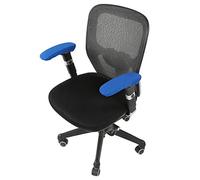 TOPINCN Elastic Stretchable Office Chair Armrest Covers for All Seasons - Comfortable Polyester and Polyurethane Material, Protect Your Chair Armrests - Universal Fit for Most Office Chairs (Blue)