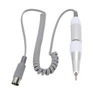 TOPINCN Electric Nail Drill Handpiece, Robust and Smooth Operation for Nail Care Users At Home or in Salons, Aluminum Material, 1 Unit (White)