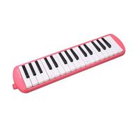 TOPINCN Elegant 32 Keys Melodica Wind Instrument with Bendy Tube for Musical Fun and Education for All Ages Blue/Pink/Black (Pink)