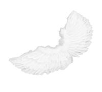 TOPINCN Elegant Angel Wing Feather Set with Hair Hoop and Magic Wand for Halloween Christmas Party, Stage Performance Props for Kids and Adults (Trumpet Angel Three Piece Set)