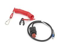 TOPINCN Emergency Stop Switch Safety Tether Fit for Yamaha Outboard, Durable Emergency Kill Switch, Flexible Safety Fit for Cord for 15HP 25HP 30HP 2 Stroke, Nylon Material