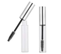 TOPINCN Empty Mascara Tube Durable Lightweight for Storage and Travel, 5 Colors 10ml Empty Mascara Container Bottle for Eye Makeup Artist (10ml Asian silver cap)