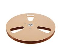 TOPINCN Empty Takeup Reel, Empty Reel Opening Machine Part 1/4 7 Inch Bending Resistant Aluminum Alloy Universal for Reel To Reel Tape Player (Gold)
