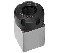 TOPINCN ER-25 Square Collet Chuck Holder High Strength for CNC Lathe Engraving Machine, Precision Made Collet Block for Fast Setups on CNC Tools, 6.9x3.5x3.5cm, Silver and Black for Machinists