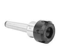 TOPINCN ER25 Stable and Reliable Collet Chuck for CNC Collet Chuck, Long Shank M10 Thread, for Extending Depth of Processing, 45# Steel Material