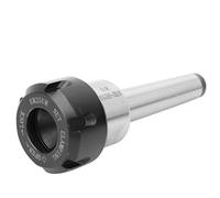 TOPINCN ER25 Strong and Durable Collet Chuck for CNC Milling Tool Holder M10 Thread, for Various Milling Machines, 45# Steel Material