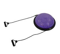 TOPINCN Explosionproof Balancing Half Ball for Yoga Fitness and Strength Training with Antislip Base and Pump Blue 46x46x20cm 1 Unit (Purple)