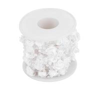 TOPINCN Exquisite Rose Pearl Bead String for DIY Jewelry, 10m Pearl Wire Beads Garland String, ABS Imitation Pearls, 32.8 Ft, Perfect for Bridal Hair Decoration (White)