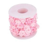 TOPINCN Exquisite Rose Pearl Bead String for DIY Jewelry, 10m Pearl Wire Beads Garland String, ABS Imitation Pearls, 32.8 Ft, Perfect for Bridal Hair Decoration (Pink)