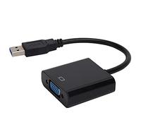 TOPINCN External Video Card USB3.0 To VGA Adapter for Laptops, Supports Mirror Display and Auxiliary Screen Switching, Durable ABS Material (Black)