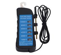 TOPINCN Farm Electric Fence Voltage Tester 1000-10000V Meter with 6pcs Light for Livestock ABS Copper Material