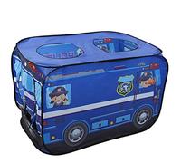 TOPINCN Fire Battle Children's Tent, Ice Wagon Playing Play House for, Foldable Playhouse, Portable Policeman Bus Tent (Type B)