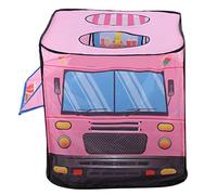 TOPINCN Fire Battle Children's Tent, Ice Wagon Playing Play House for, Foldable Playhouse, Portable Policeman Bus Tent (Ice cream truck)