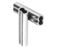 TOPINCN Fishing Double Drum Crimp Sleeves Durable for Making Trolling Rigs for Wire Leader, 100pcs Copper Tube Connector for Anglers (1.0mm*10mm)