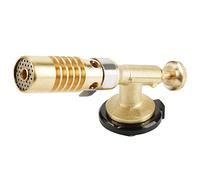 TOPINCN Flame Gun, Blow Torch Brass Professional Culinary Blowtorch Lighter Manual Portable Kitchen Cooking Gas Butane Welding for BBQ Desserts Cooking Baking