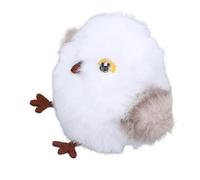 TOPINCN Flapping Chirping Bird Cat Toy, Interactive Pet Play Toy, USB Rechargeable Touch Activated Lifelike Sounds Catnip Pocket for Indoor Cat Daily Play and Physical Exercise (White Vibration