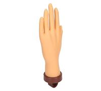 TOPINCN Flexible Nail Art Practice Hand with Bracket Authentic Skin Color for Learning Nail Art 1 Unit