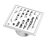 TOPINCN Floor Drain, Stainless Steel Square Anti-Odor Bathroom Waste Gate Shower Large Caliber New Home Living Hair Stopper Bath (110 * 110mm)
