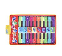 TOPINCN Floor Piano Mat for Toddlers, Foldable Music Piano Blanket, Soft Non Woven Fabric with Excellent Sound Quality and Colorful Lighting, for Kids Children Over 3 Years Old (CP4954（88*60cm）)