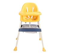 TOPINCN Foldable High Chair, Adjustable Height Feeding Chair, Convertible Infants Highchair, Toddlers Dining Booster with 5 Point Safety Harness for Indoor Outdoor Use