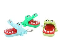 TOPINCN Funny Teeth Toy Cartoon Animal Teeth Game Dentist Game Key Chain 3pcs Set, Plastic Material for Children Aged 4+ (#1)