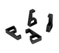 TOPINCN Game Console Cooling Legs Slip Proof Stand Practical Console Holder Better Grip - ABSSize Bottom Length: 29mm/1.14in (Black)