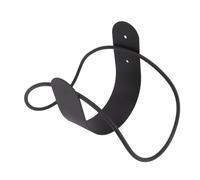 TOPINCN Garden Hose Holder, Stainless Steel Wall Mount Storage Classification Bracket, Firm Strong Load Bearing Water Pipe Holder for Garden Garage (Black)