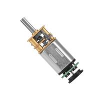 TOPINCN Gear Motor Large Moment of Force Low Noise for Toy Cars Metal 6V 2W GBMQGM12BY20 Gear Motor with Encoder for Little Robots (6V 60RPM)
