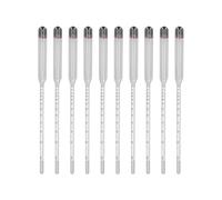 TOPINCN Glass Hydrometer Beer Wine Measuring Tool Set for Home Brewing 0-100, 10Pcs Smart Reliable Hydrometer Tester Kit for Home, Office, Restaurant