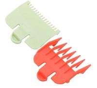 TOPINCN Hair Clipper Guide Combs Replacement Hair Guards Combs for Easy Haircut Positioning Material: Plastic Quantity: 2 Applicable Scene: Home Haircutting (red and Green)