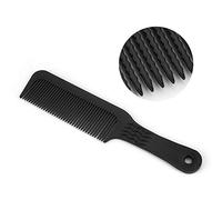 TOPINCN Hair Comb Durable Unique Wave Tooth Comb for Barber Styling Professional Salon for All Hair Lengths Blue Plastic (Black)