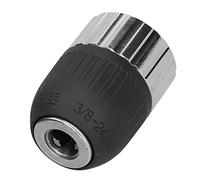 TOPINCN Hand-Tight Connector Semi-Metal Drill Chuck Small Hole 1/16-1/2" 3/8-24UNF Beautiful Design AC/DC Electric Drill Impact Easy-Cutting Steel