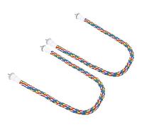 TOPINCN Handmade Bird Chew Rope Perches - Adjustable Spiral Stand with Non- Cotton Material for Happy Birds (60CM)